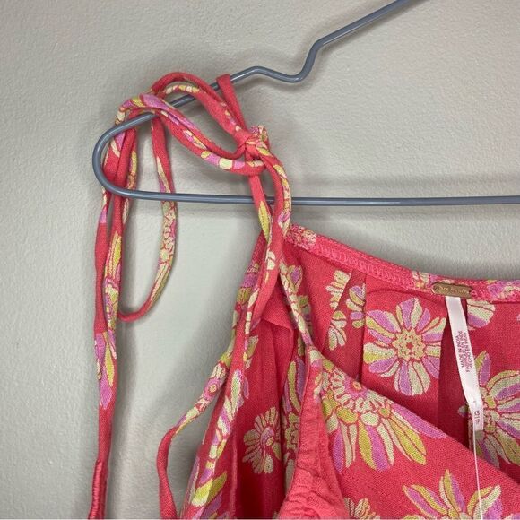 Free People NWT Hollyheck Combo Floral Indigo Molly Tunic Size XS - Picture 6 of 8